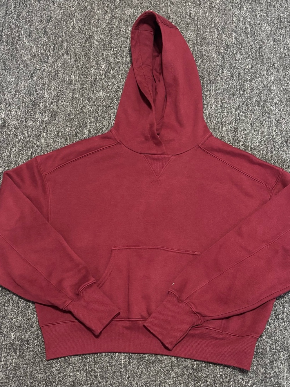 Offline by aerie Deep Wine Maroon Crew Pullover